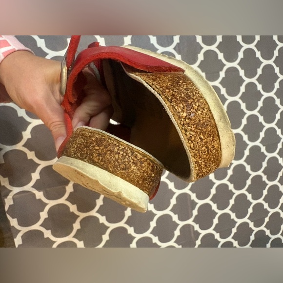 Birkenstock Arizona Birko Flor Red Womens Sandals 38/7.5 - Picture 10 of 14